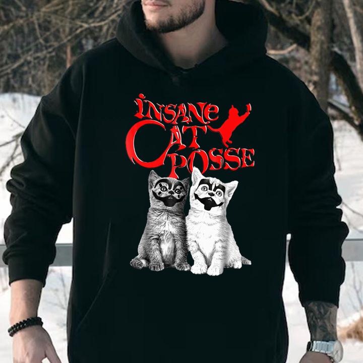Funny Insane Cat Posse Halloween Costume Gift t-shirt hoodie