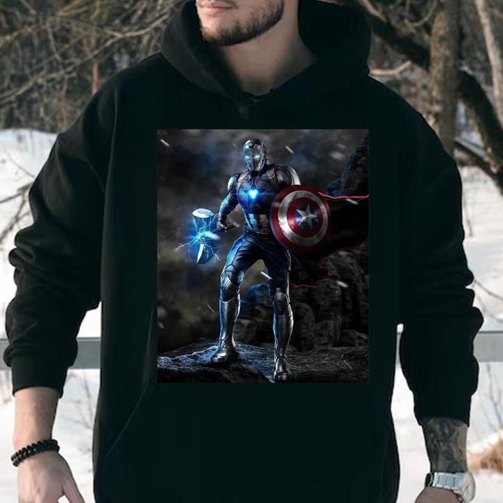 Marvel Avengers Endgame Iron Man Mashup Thor Captain America t-shirt hoodie