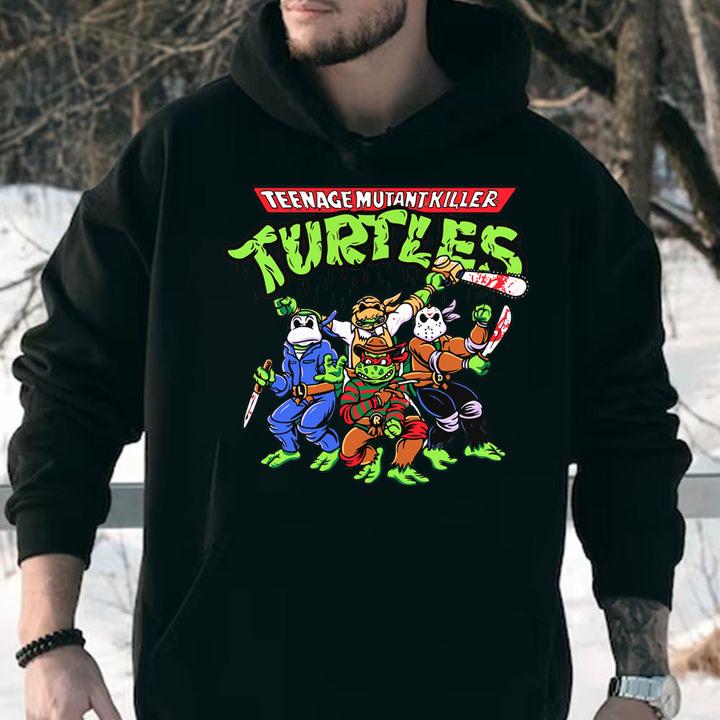 Teenage Mutant Killer Turtles mashup horror movie characters t-shirt hoodie
