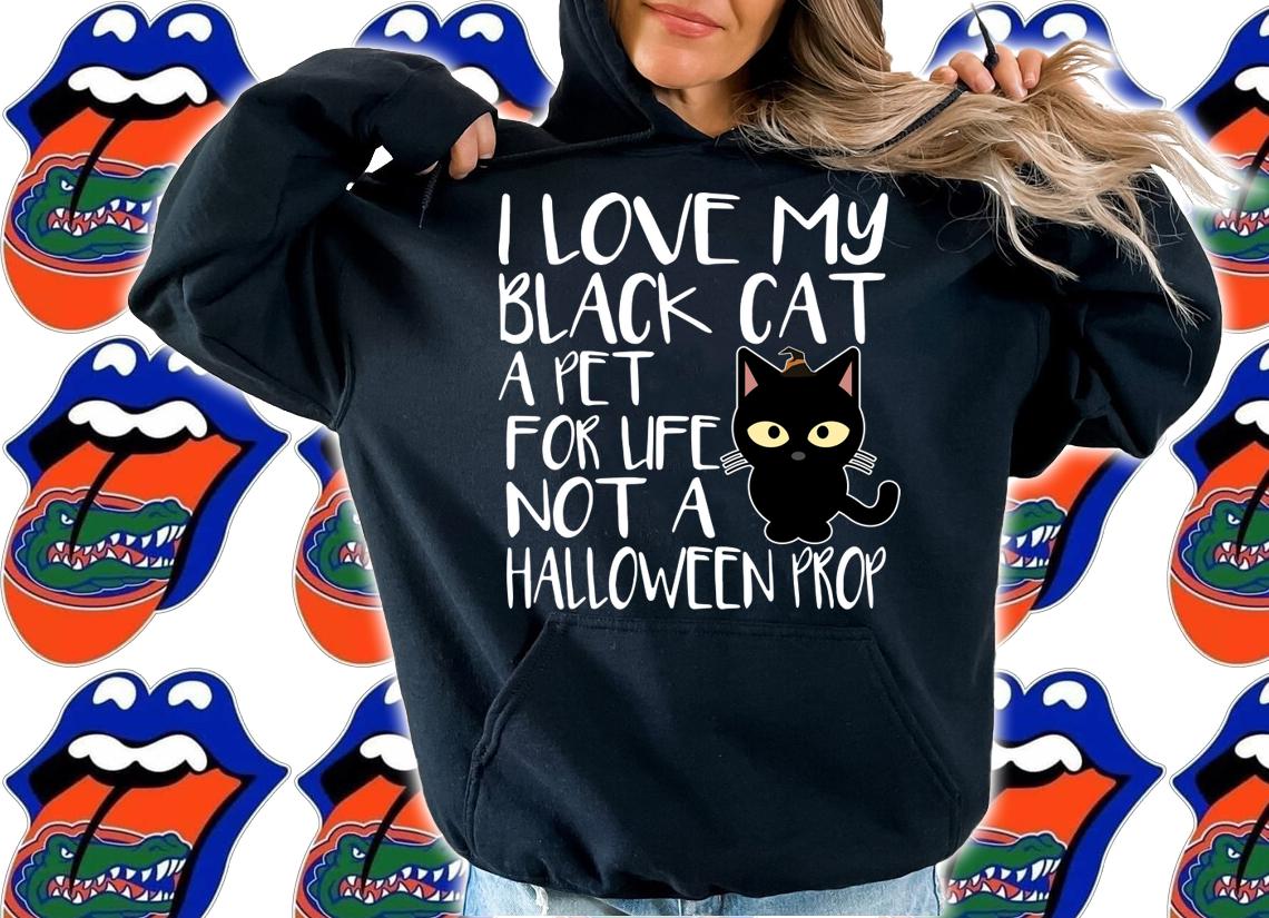 Awesome I Love My Black Cat Halloween t-shirt hoodie