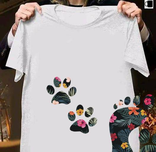 Never Walk Alone Paw Dog Flower Dog Friends Dog Lover t-shirt shirt