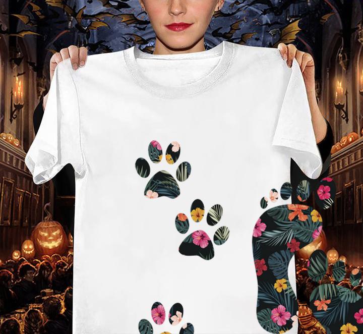 Never Walk Alone Paw Dog Flower Dog Friends Dog Lover t-shirt woman shirt