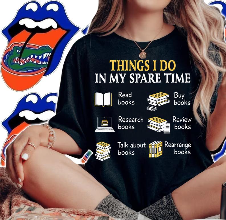 Things I Do In My Spare Time Book Reading Hobby Reader t-shirt woman shirt