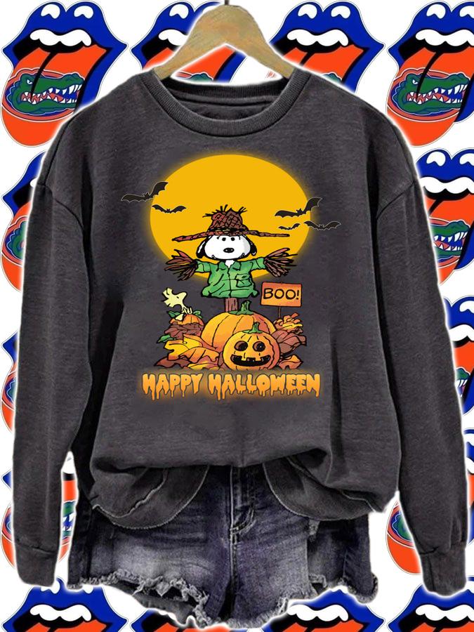Awesome Peanuts Snoopy Happy Halloween t-shirt sweatshirt
