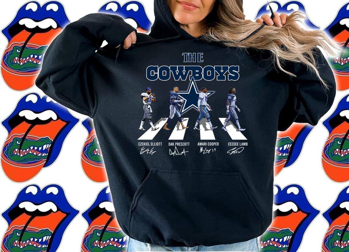 Dallas Cowboys Football NFL The Cowboys Abbey Road Signed t-shirt hoodie