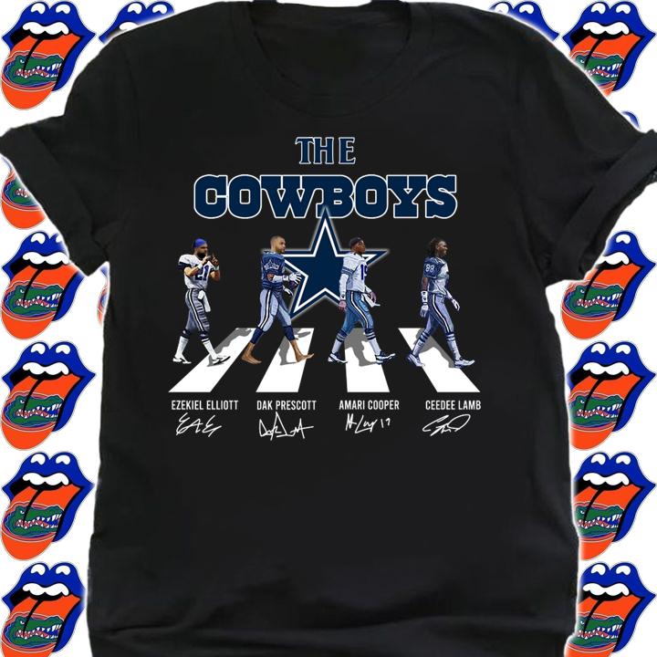 Dallas Cowboys Football NFL The Cowboys Abbey Road Signed t-shirt shirt