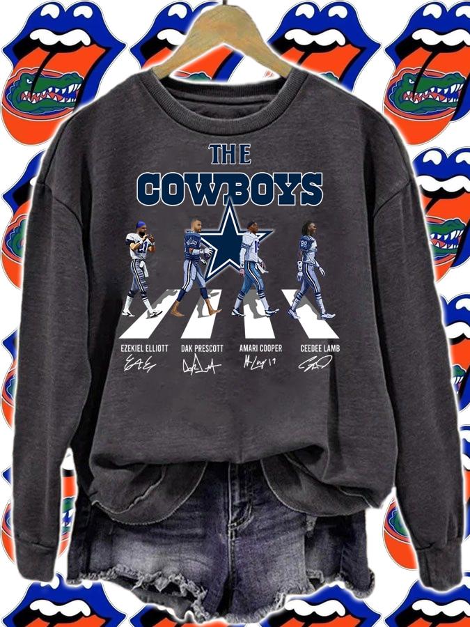 Dallas Cowboys Football NFL The Cowboys Abbey Road Signed t-shirt sweatshirt