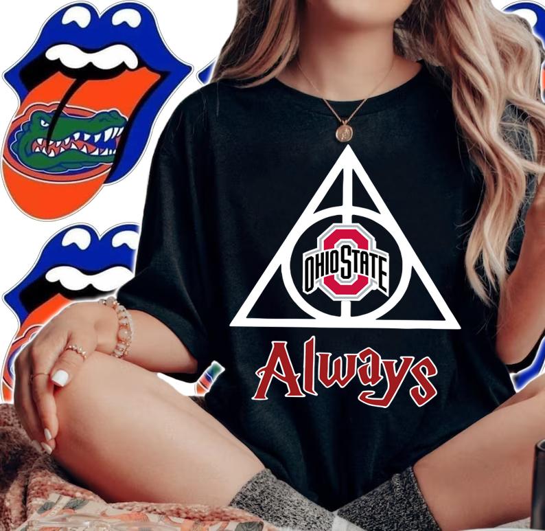 Harry Potter Ohio State Deathly Hallows Always t-shirt woman shirt