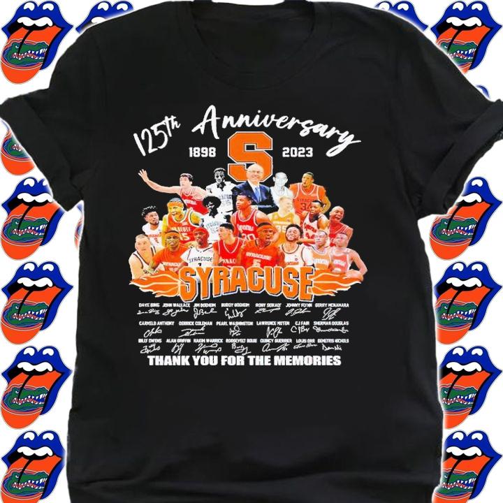 125th anniversary 1898 2023 Syracuse thank you for the memories shirt t-shirt shirt