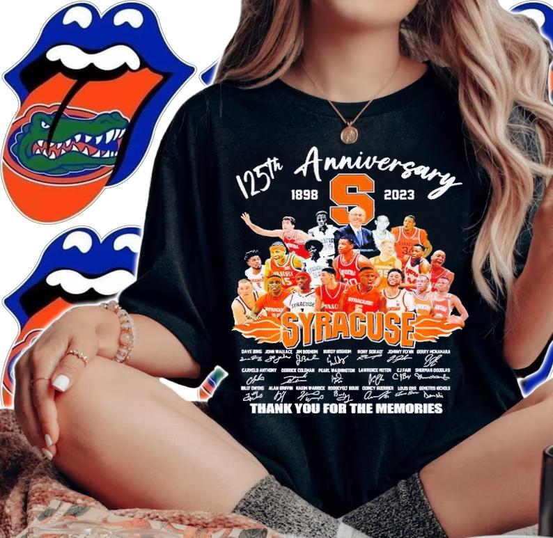 125th anniversary 1898 2023 Syracuse thank you for the memories shirt t-shirt woman shirt