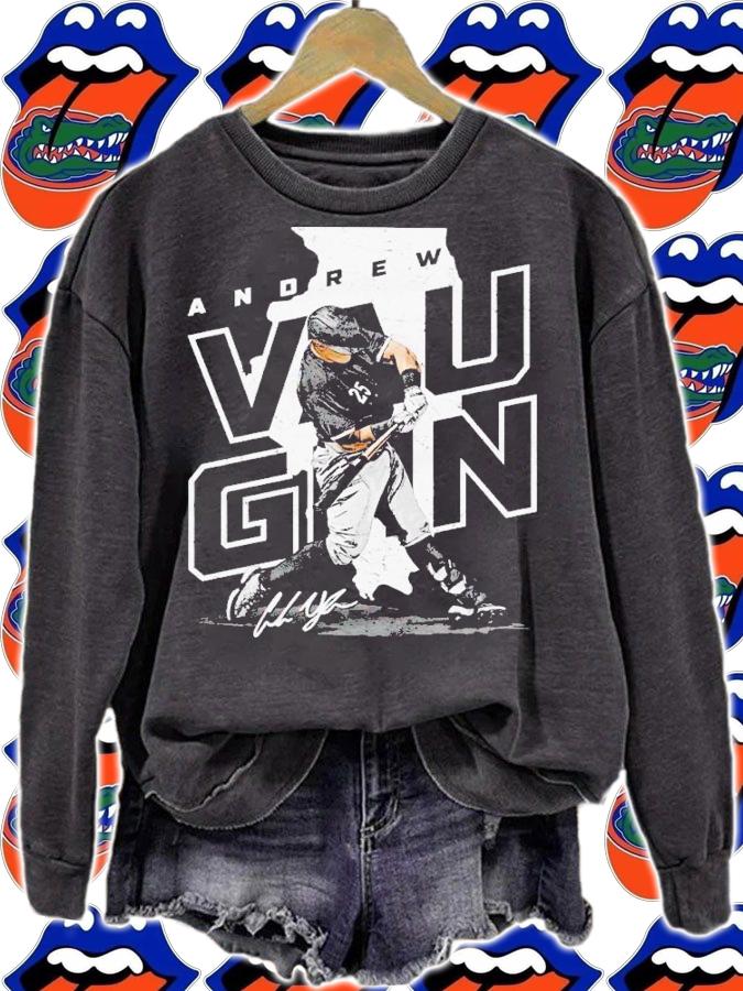 Andrew Vaughn Chicago White Sox W Player Map signature shirt t-shirt sweatshirt