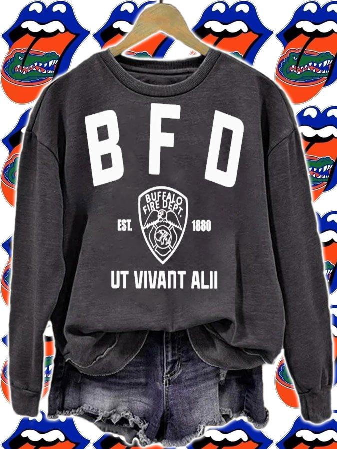 BFD Buffalo Fire Dept Ut Vivant Alii Est 1880 shirt t-shirt sweatshirt