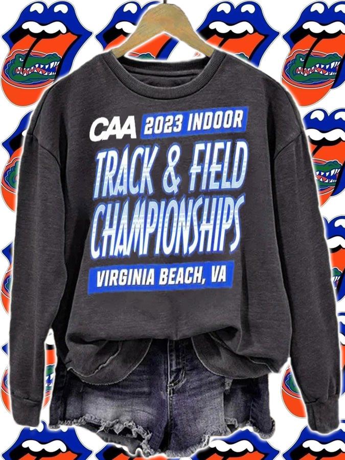 CAA 2023 Indoor track and field Championships Virginia Beach shirt t-shirt sweatshirt