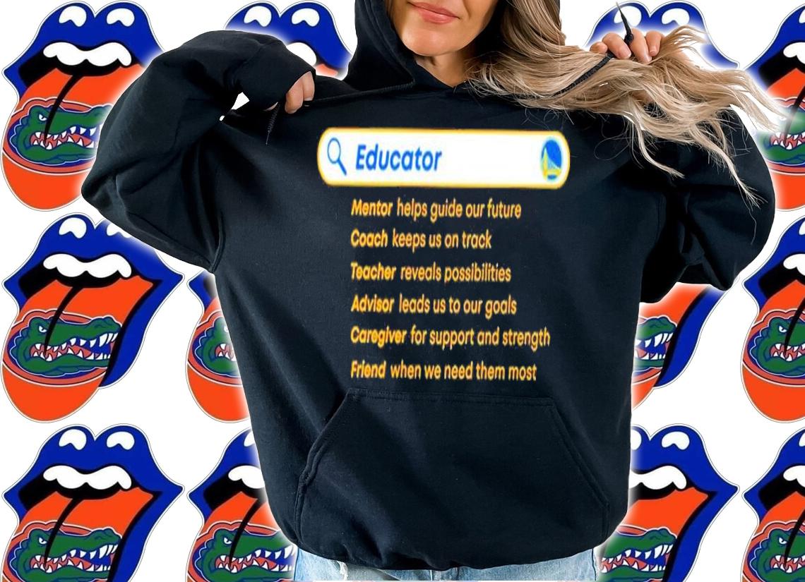 Educator Mentol Helps Guide Our Future Coach Keeps Us On Track Shirt t-shirt hoodie