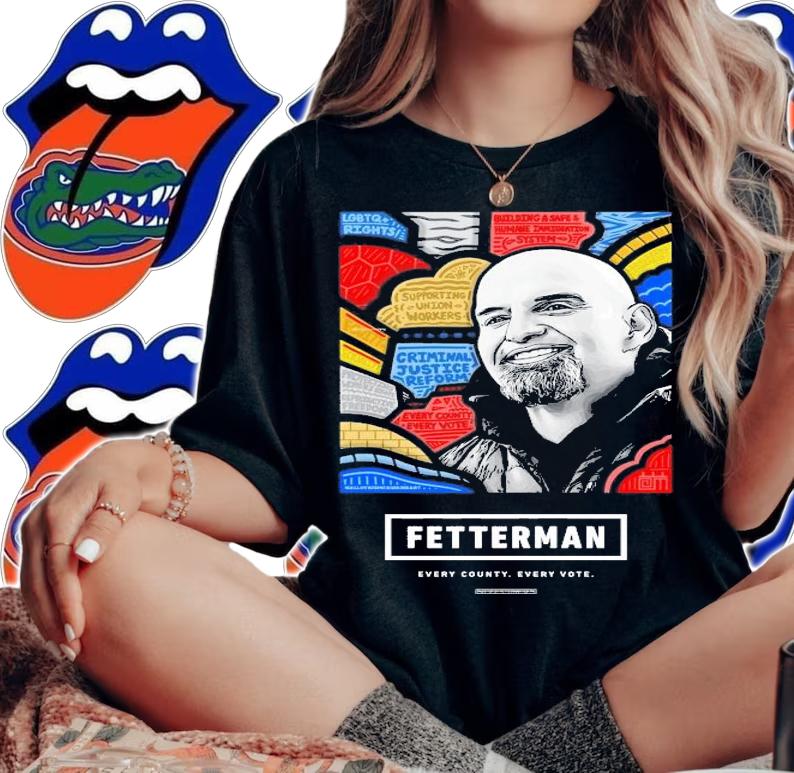 Fetterman Every County Every Vote T-Shirt t-shirt woman shirt