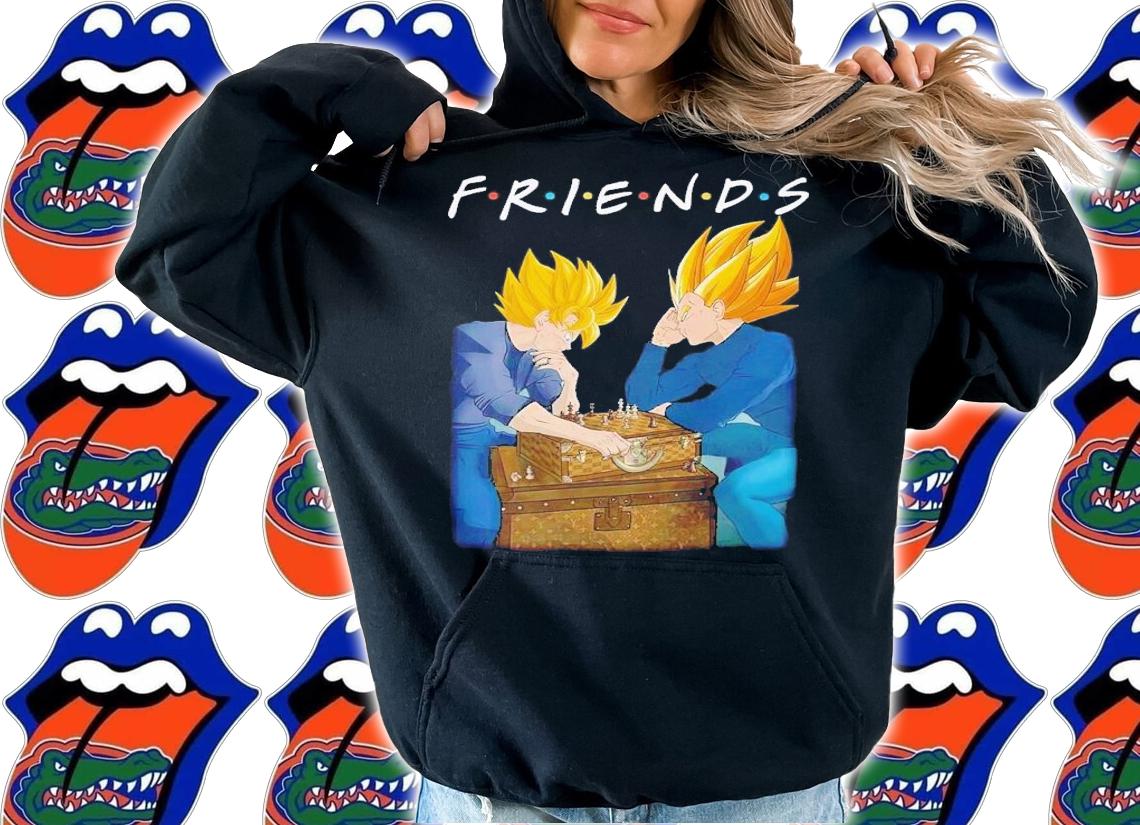 Friends Goku and Vegeta play chess shirt t-shirt hoodie