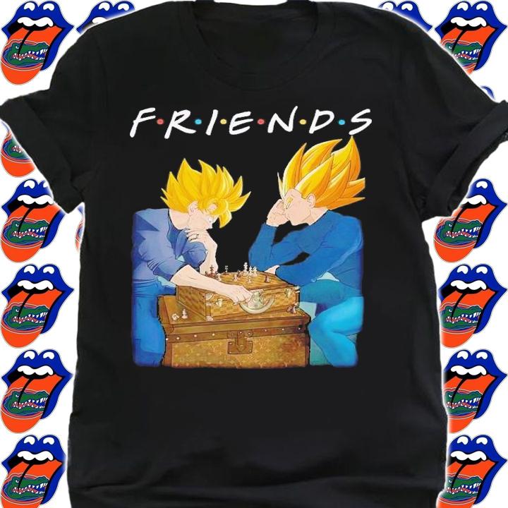 Friends Goku and Vegeta play chess shirt t-shirt shirt