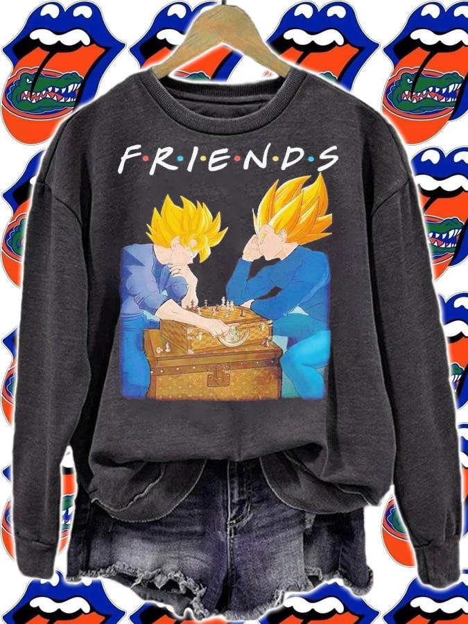 Friends Goku and Vegeta play chess shirt t-shirt sweatshirt