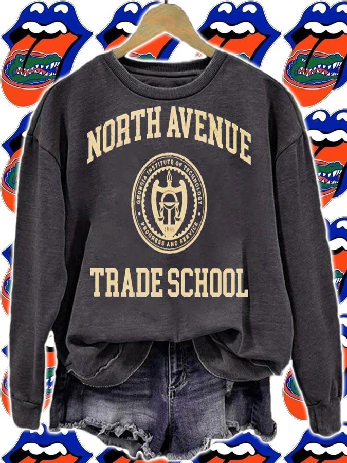 Georgia Tech North avenue trade school shirt t-shirt sweatshirt