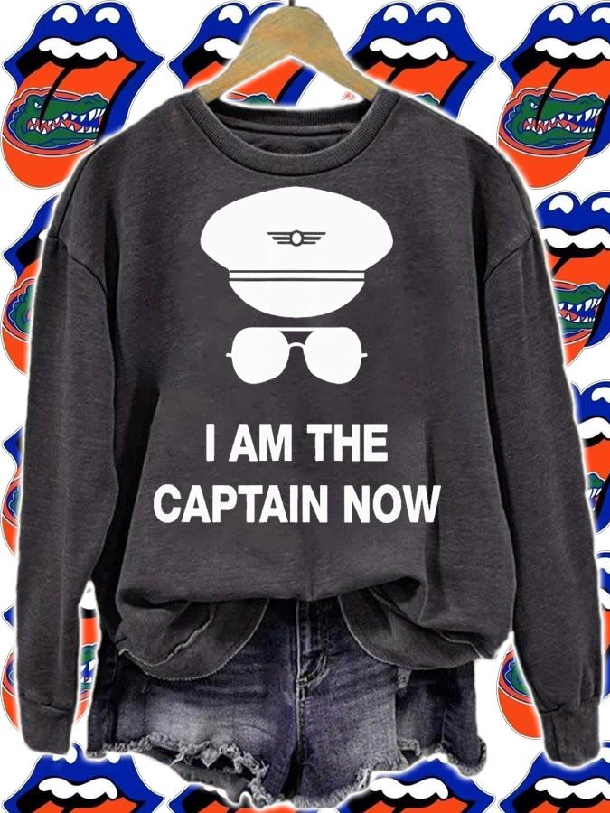 I am captain now pilot shirt t-shirt sweatshirt