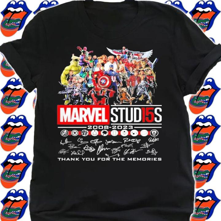Marvel Stud15s 2008-2023 Signatures Thank You For The Memories Shirt t-shirt shirt