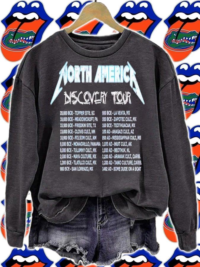 North America Discovery Tour shirt t-shirt sweatshirt