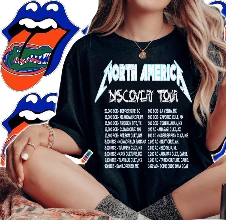 North America Discovery Tour shirt t-shirt woman shirt