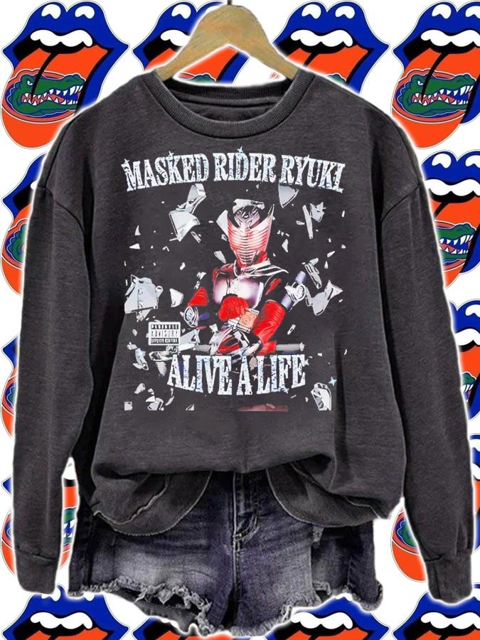 Mirror World Records masked rider Ryuki alive a life shirt t-shirt sweatshirt