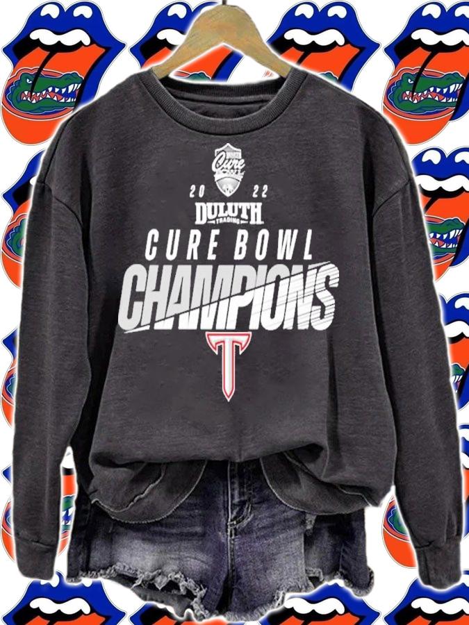 NCAA Troy Trojans Champions 2022 Cure Bowl Final Team Shirt t-shirt sweatshirt