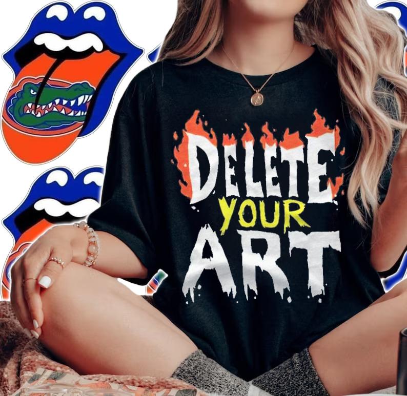Drawfee delete your art T-shirt t-shirt