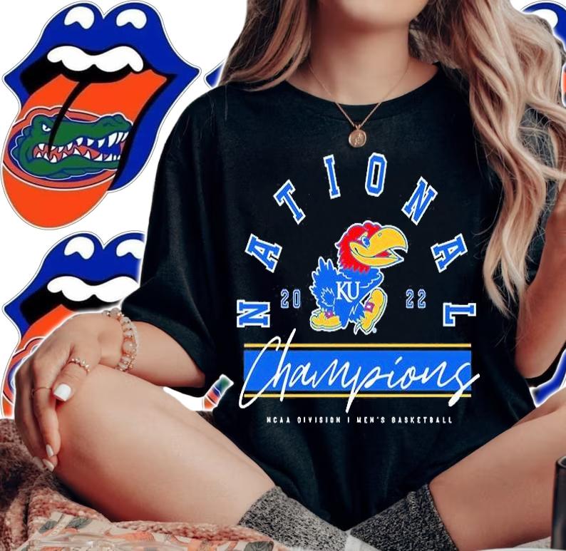 Kansas Jayhawks NCAA 2022 National Champions T-Shirt t-shirt