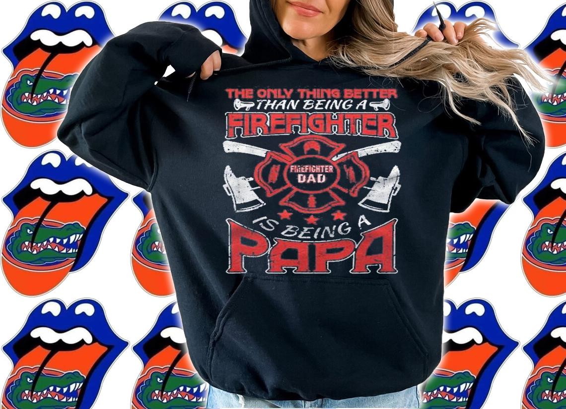 Firefighter Papa Fire Fighter Dad For Fathers Day Fireman Shirt t-shirt