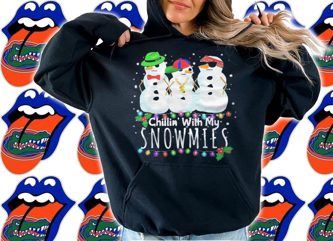 Chillin With My Snowmies Funny Snowman Gift Christmas Shirt t-shirt