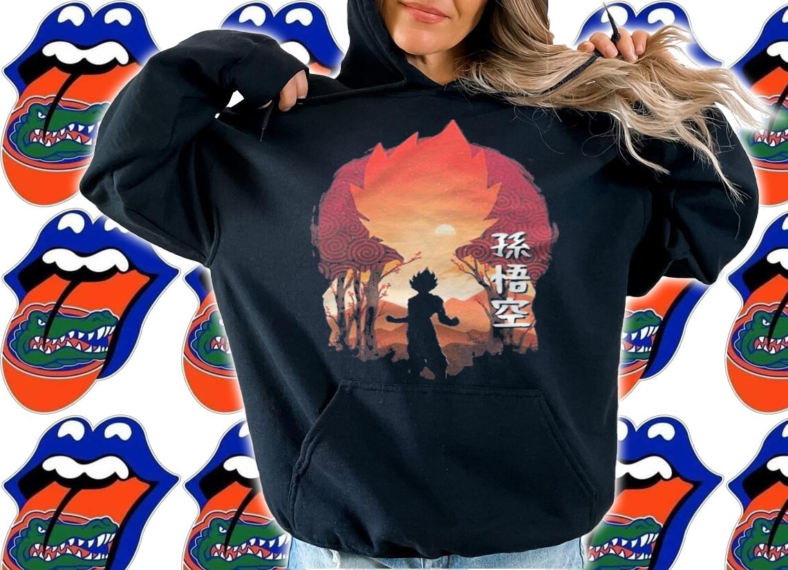 Dragon Ball Son Goku cherry blossom Japanese style T-shirt hoodie