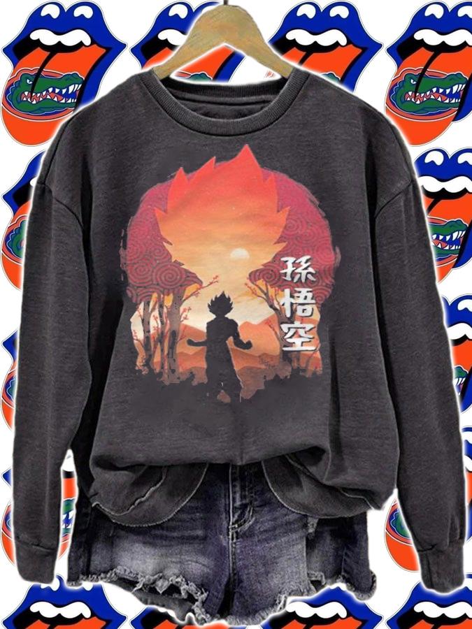 Dragon Ball Son Goku cherry blossom Japanese style T-shirt sweatshirt