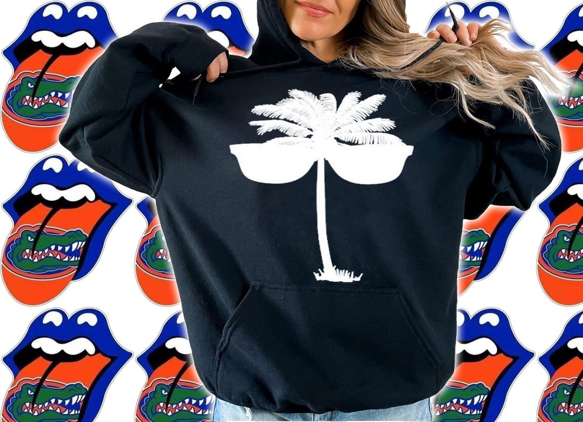 Funny Coconut Tree Wear Sunglasses T-Shirt