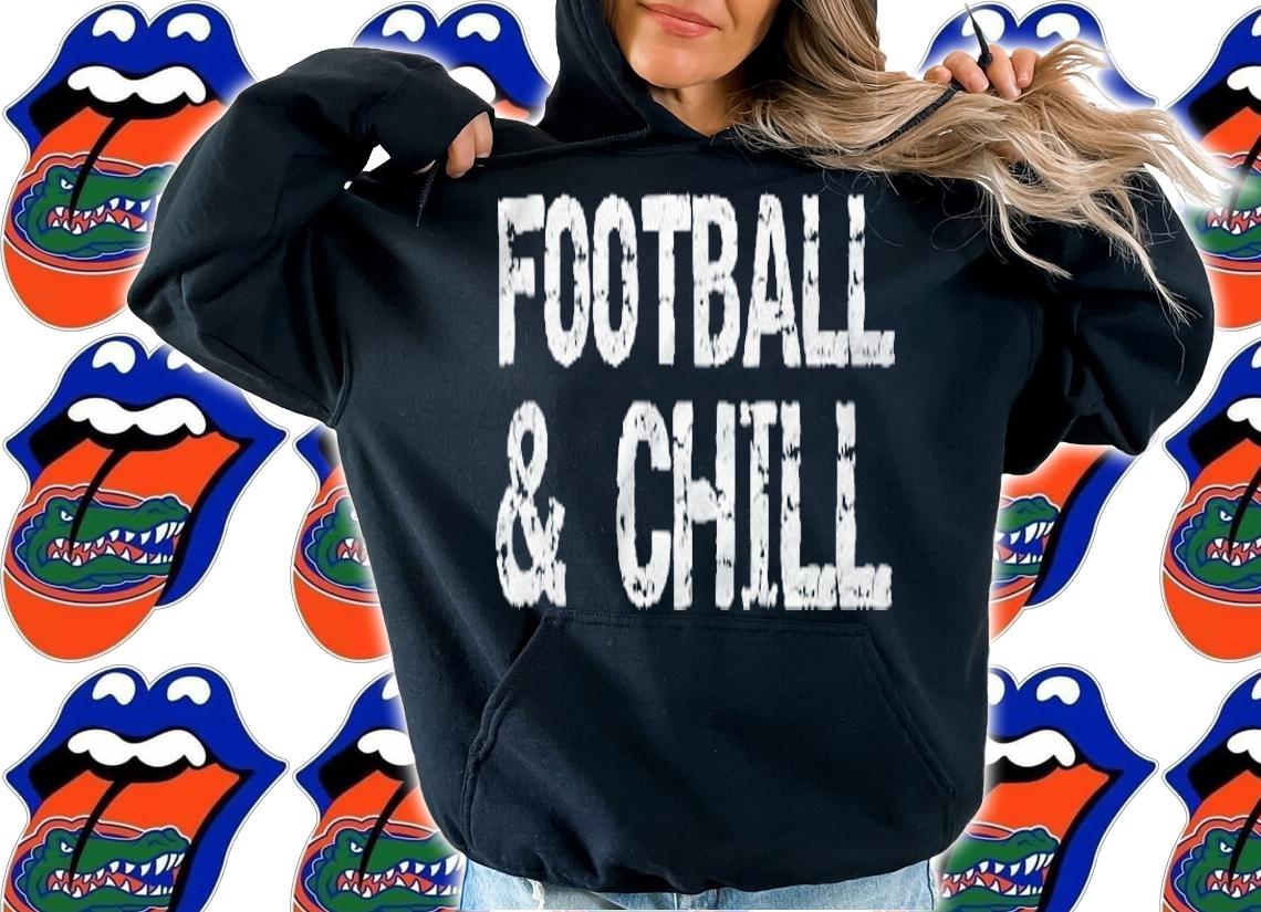 High School Football Player Gift For Men Football & Chill Pullover Shirt hoodie