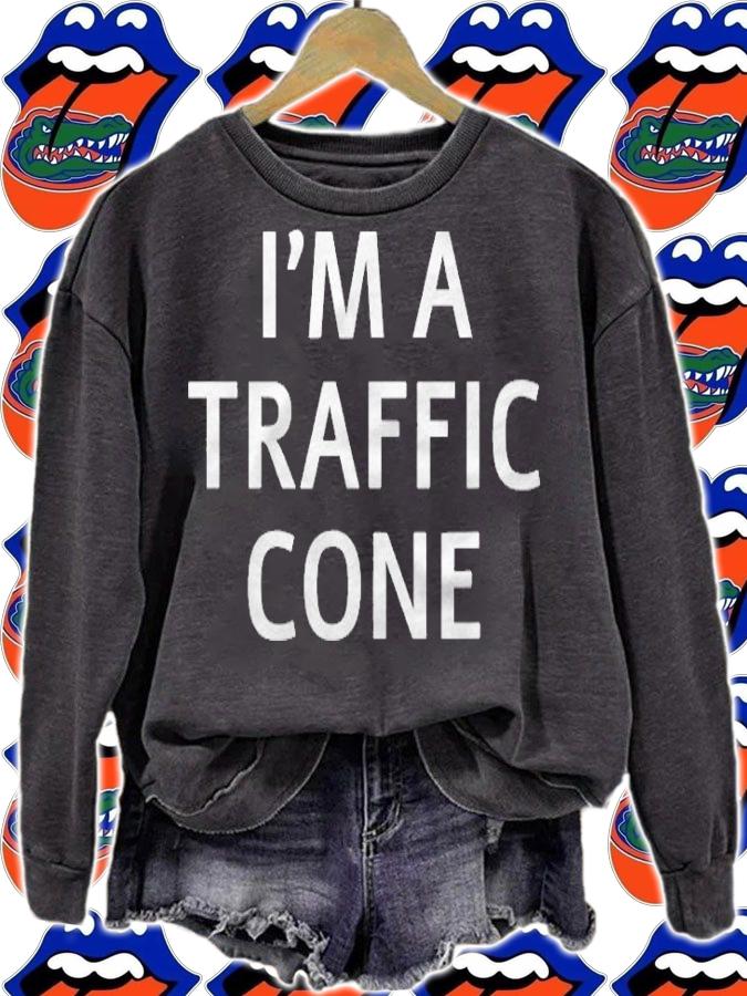 I Am A Traffic Cone Tee Halloween Funny Costume Men Women Shirt