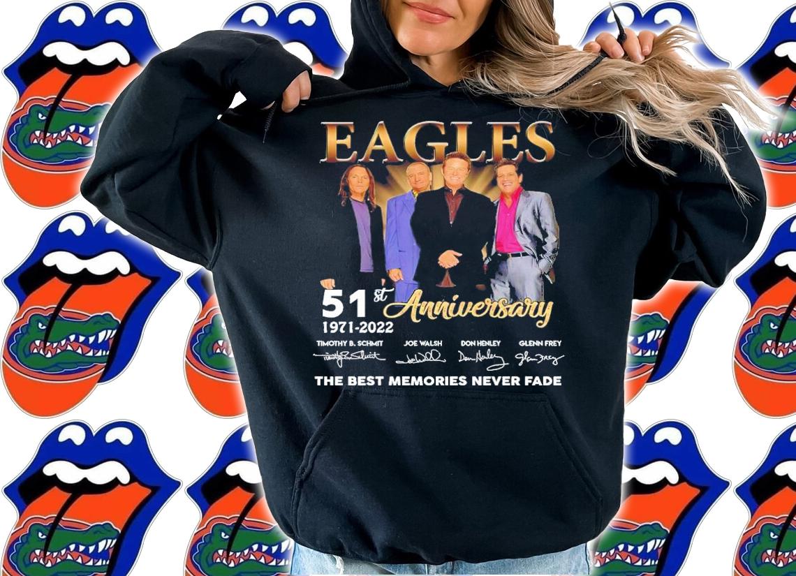 Eagles 51st Anniversary 1971-2022 Signatures The Best Memories Never Fade Shirt