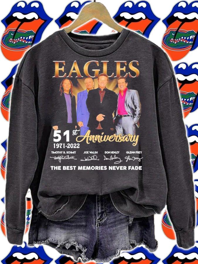 Eagles 51st Anniversary 1971-2022 Signatures The Best Memories Never Fade Shirt
