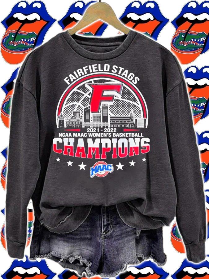 Fairfield Stags NCAA MAAC Women's Basketball 2021-2022 Champions Shirt