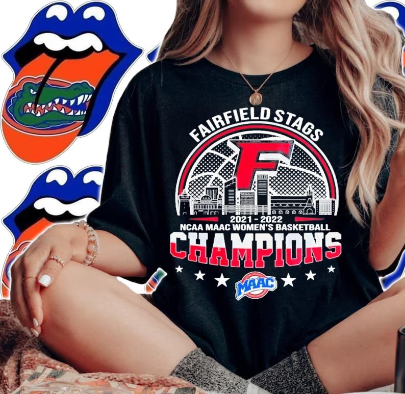 Fairfield Stags NCAA MAAC Women's Basketball 2021-2022 Champions Shirt