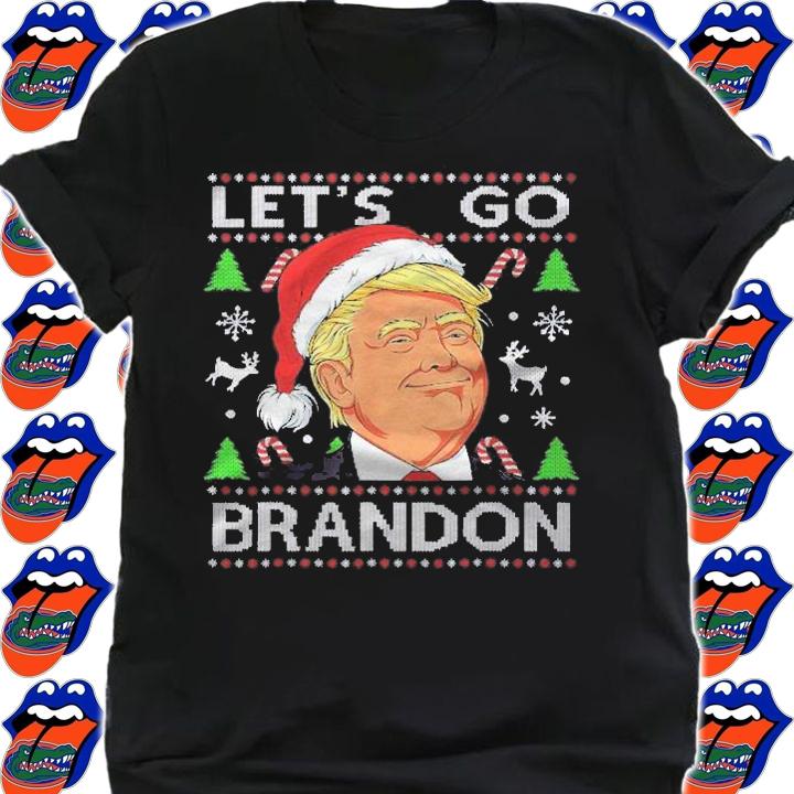Funny Lets Go Brandon Trump Ugly Christmas Sweater Shirt