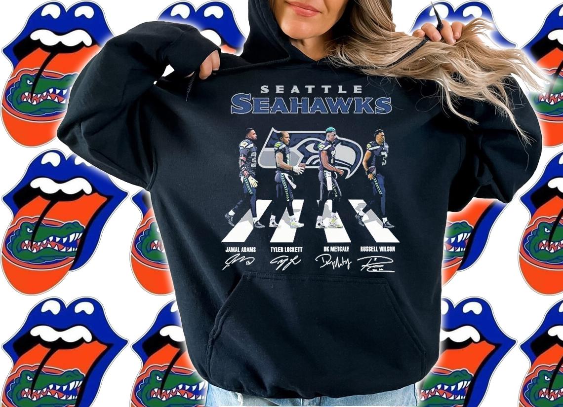 Best seattle Seahawks Football Team Abbey Road Signatures Shirt hoodie