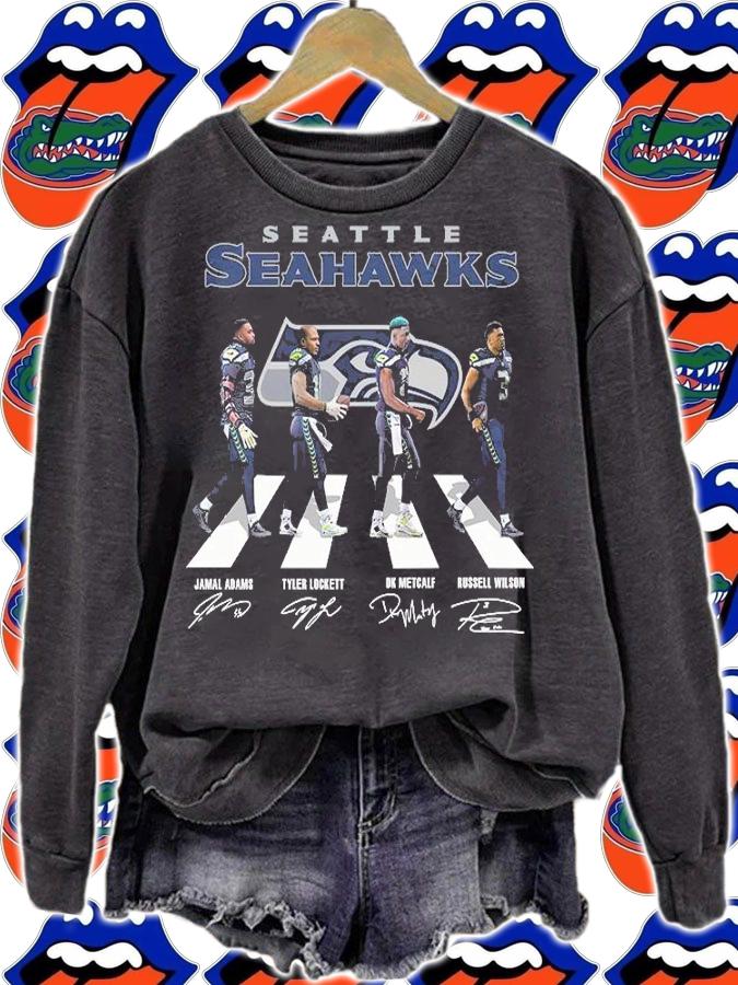 Best seattle Seahawks Football Team Abbey Road Signatures Shirt sweatshirt