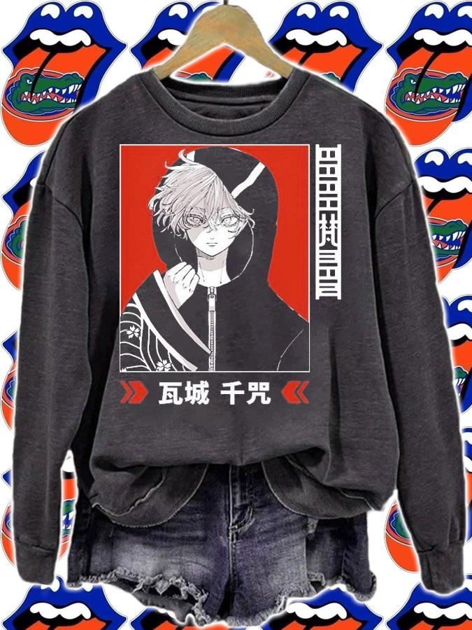 Senju Kawaragi Tokyo Revengers Manga Shirt gang Brahman Manjin shirt sweatshirt