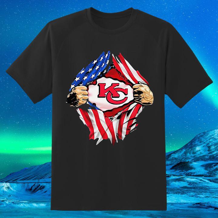 Hot Kansas City Chiefs Inside 4th Of July Independence Day T-Shirt For Fans