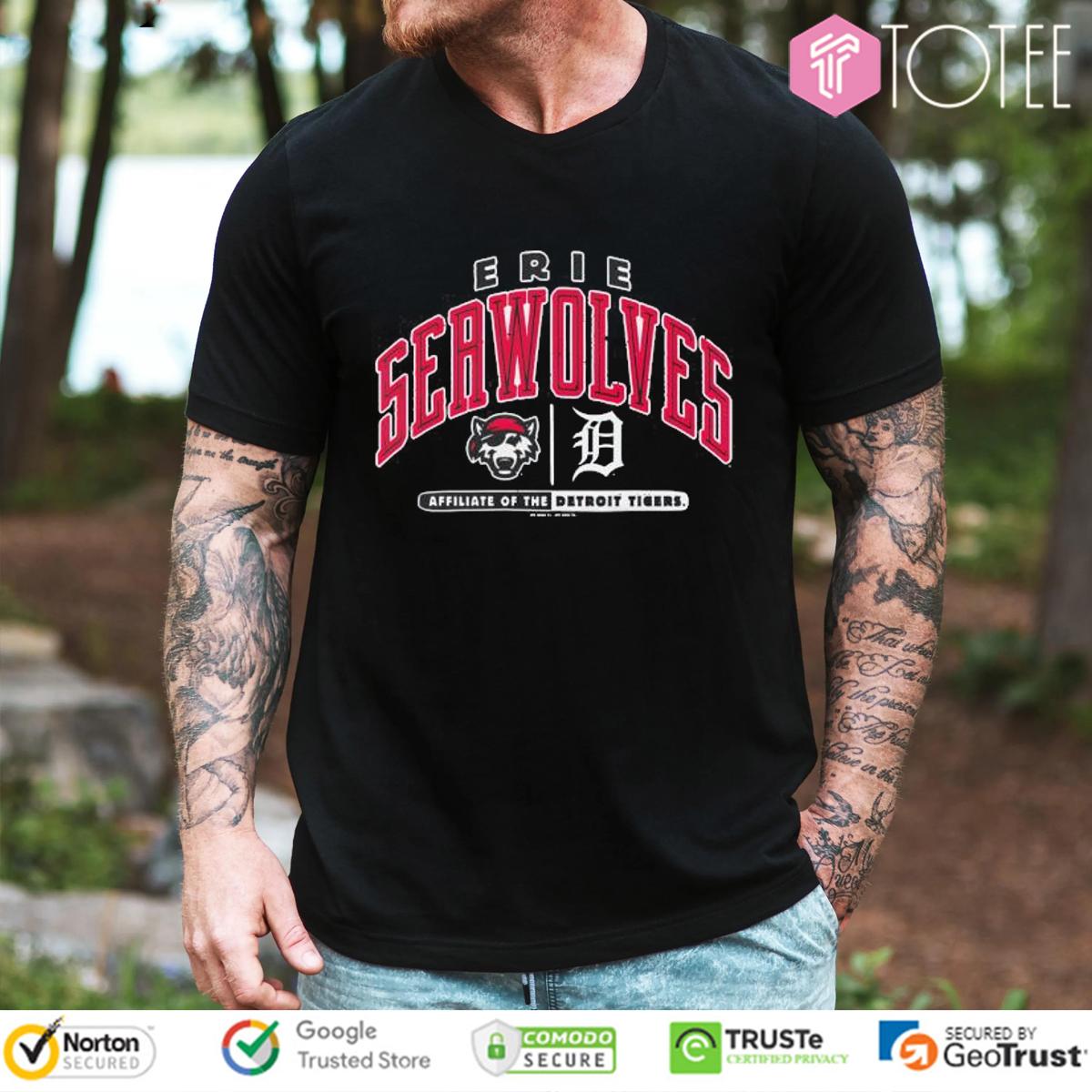 Erie Seawolves Affiliate Of The Detroit Tigers MLB Baseball T-Shirt