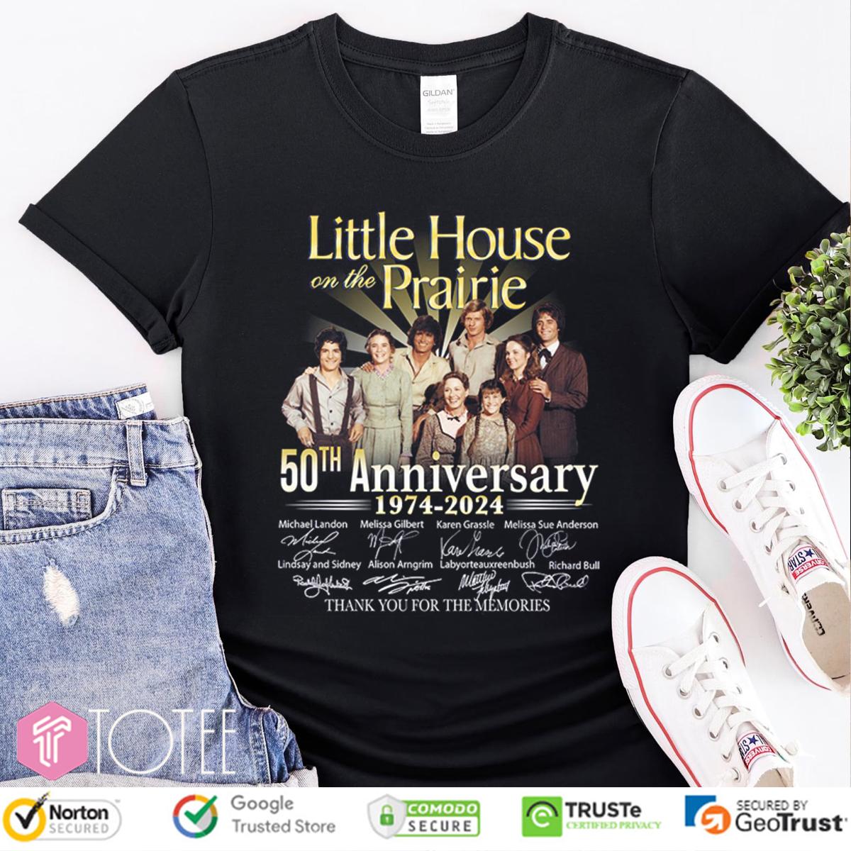 Little House On The Prairie 50Th Anniversary Thank You For The Memories T-Shirt