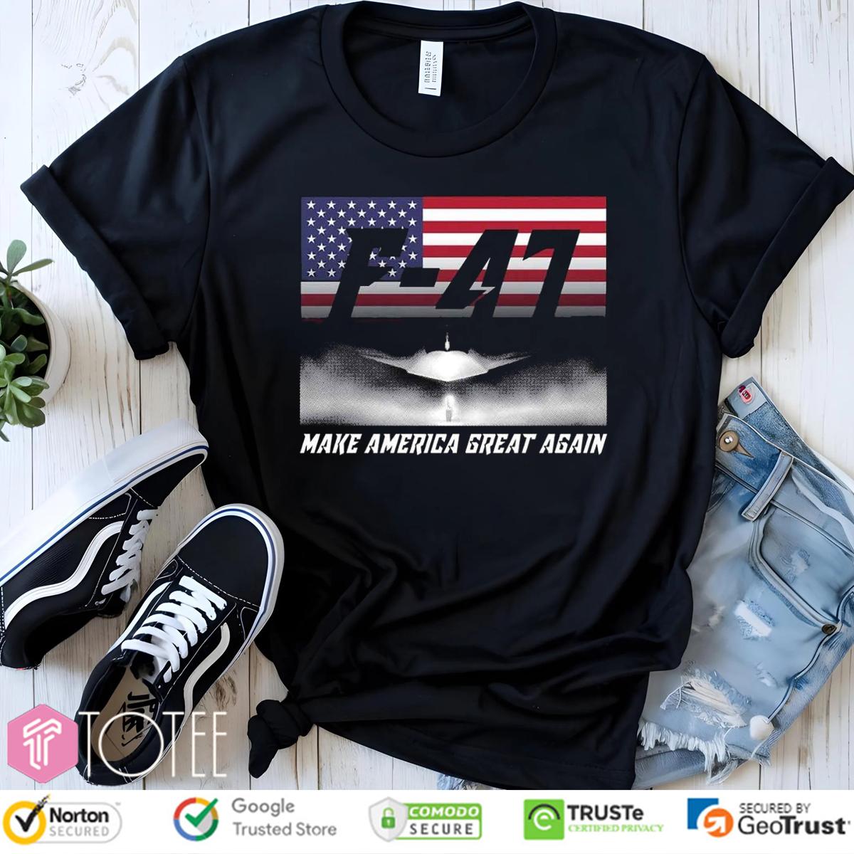 F-47 Make America Great Again USA Flag T-Shirt